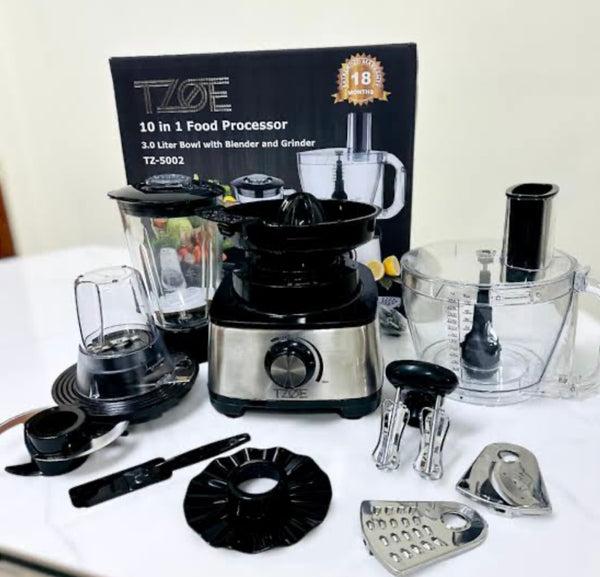 TZOE 10 In 1 Food Processor