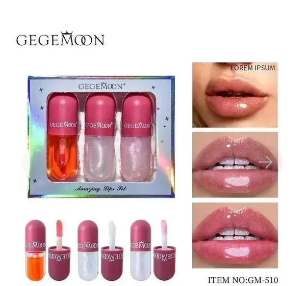 Gegemoon Moisturizing Shiny Lip Oil, Pack Of 3